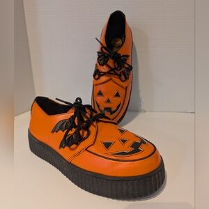 Strange Cvlt Krypt Jackolantern Creepers Halloween Pumpkin Shoes Sz.7.5